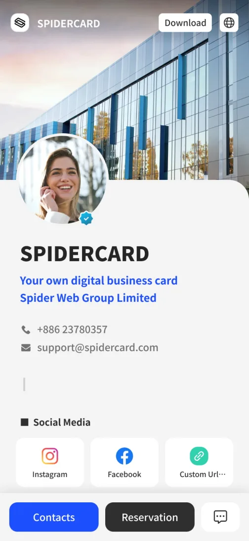 Business Image - digital business card template for industry professionals